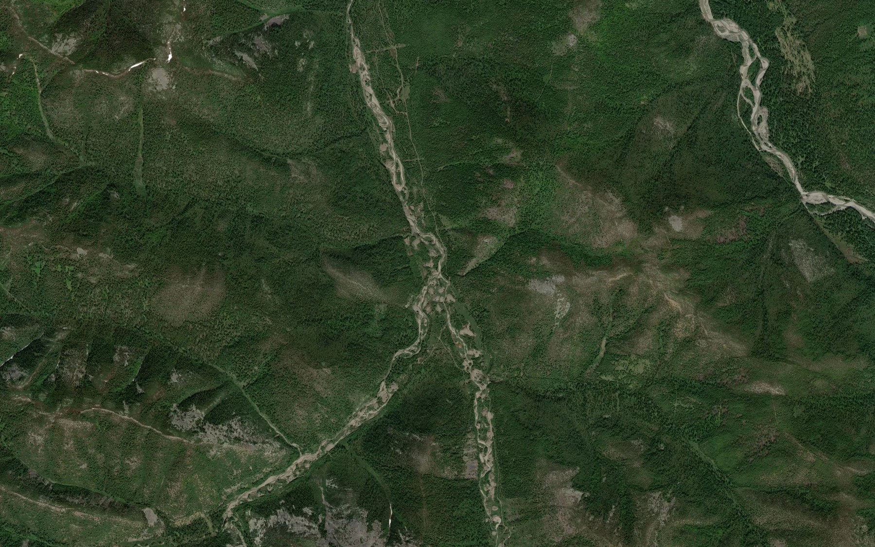 Satellite map of the Oleniy