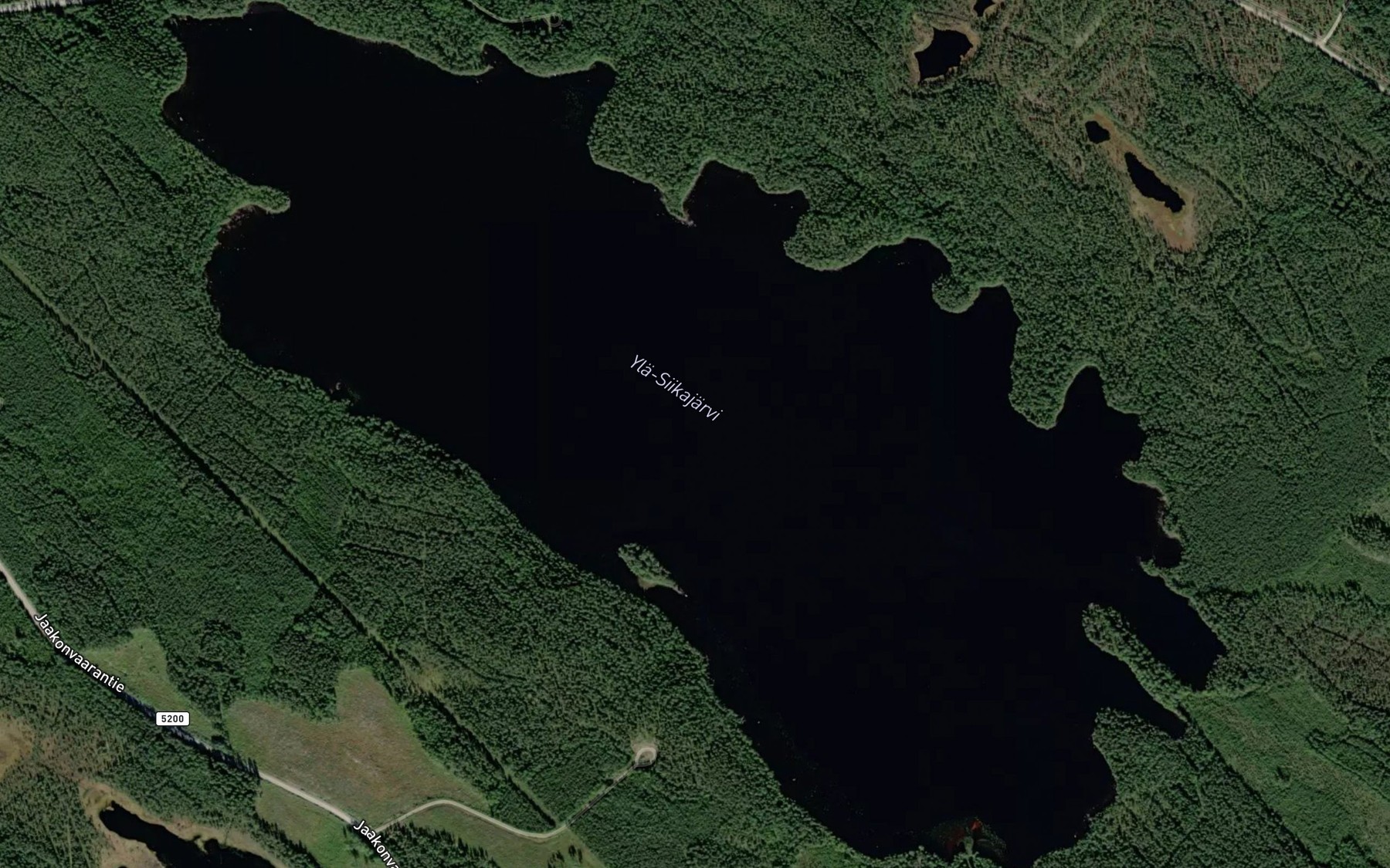 Satellite map of the Yla-Siikajarvi