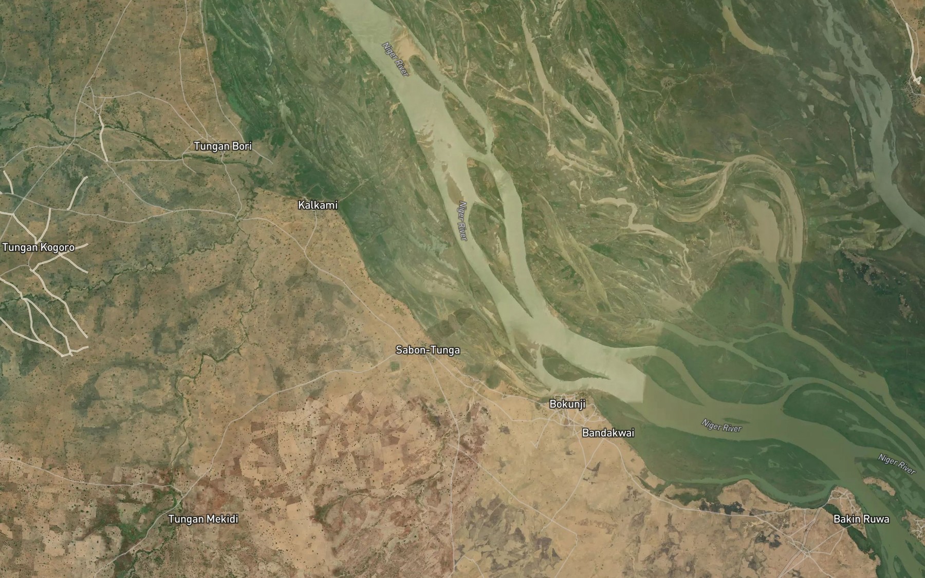 Satellite map of the River Samadobi