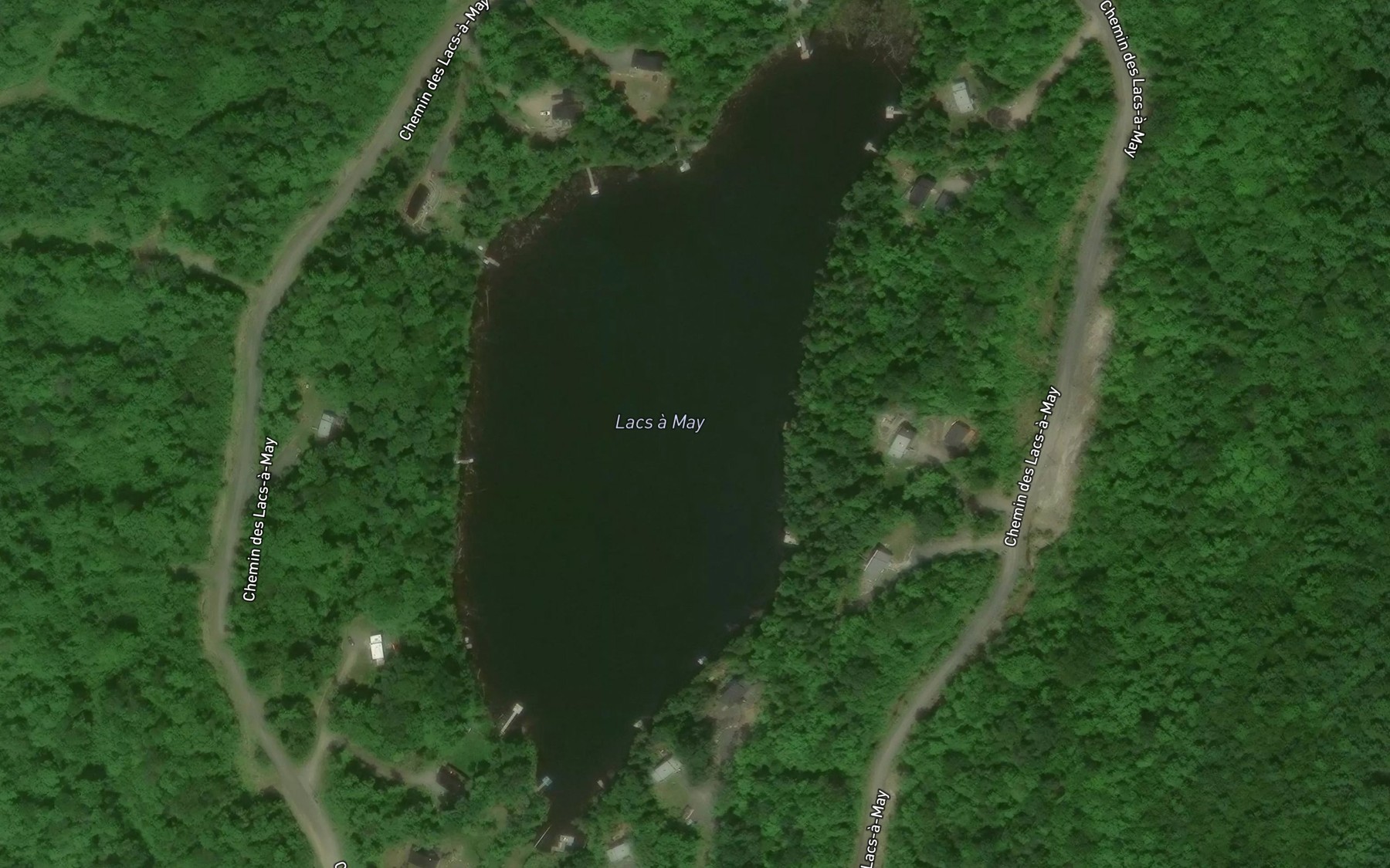 Satellite map of the Lacs a May
