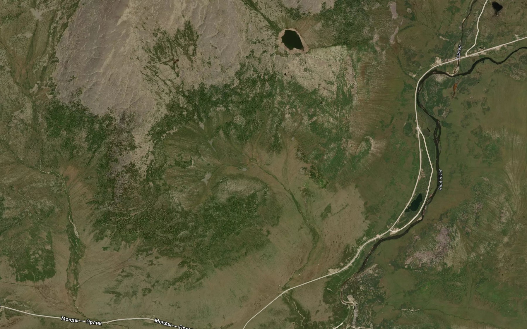 Satellite map of the Gargan