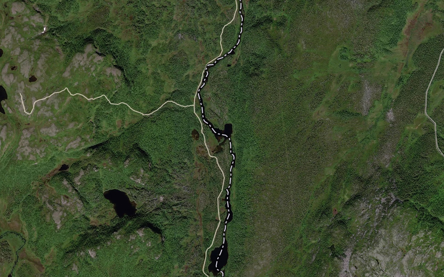 Satellite map of the Trollvatn