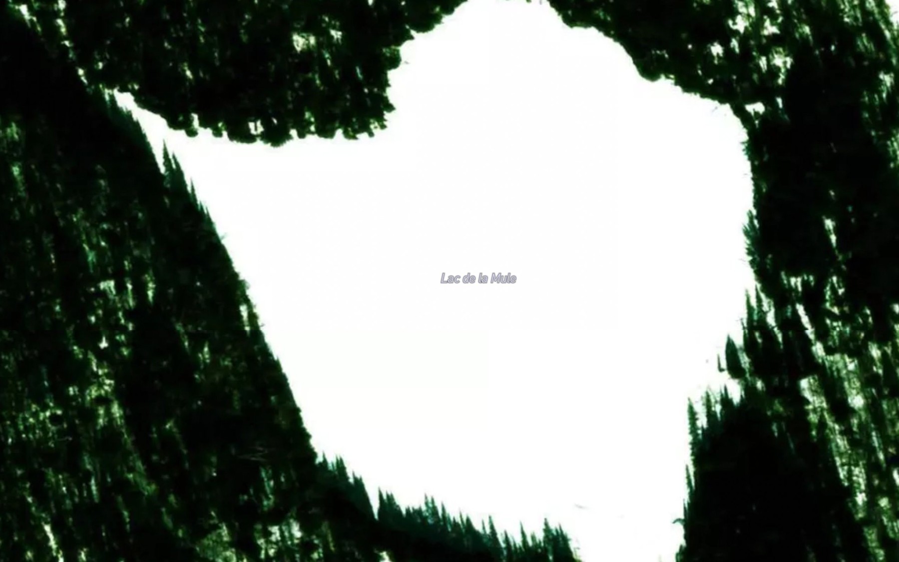 Satellite map of the Lac de la Mule