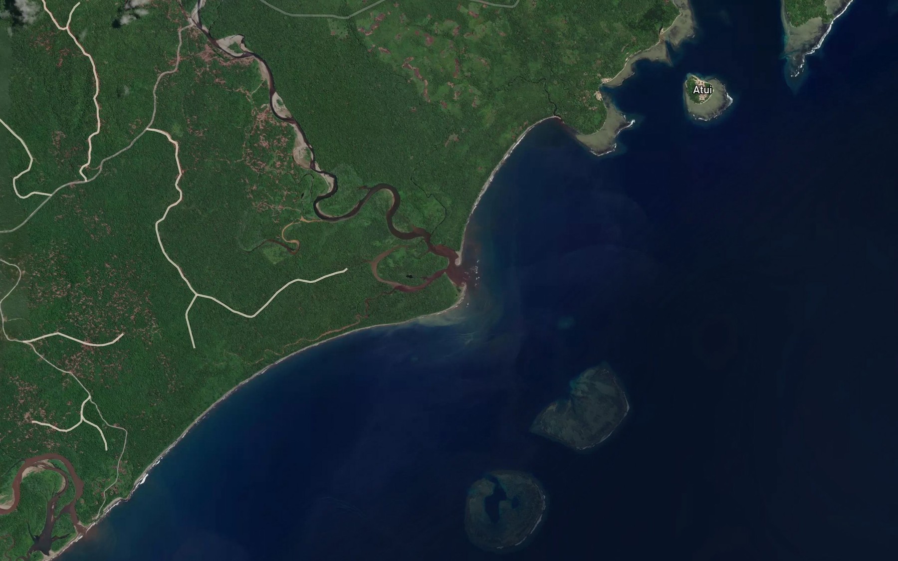 Satellite map of the Lula River