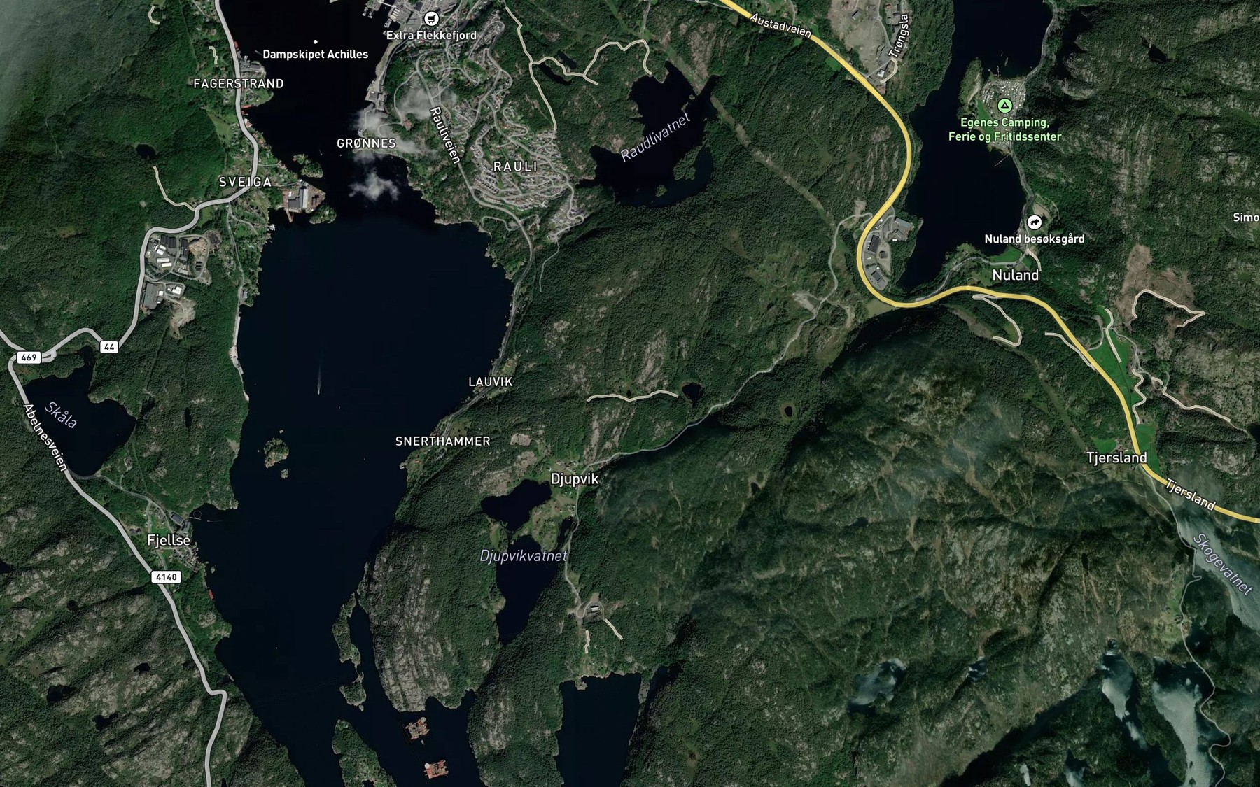Satellite map of the Litla Tjodna