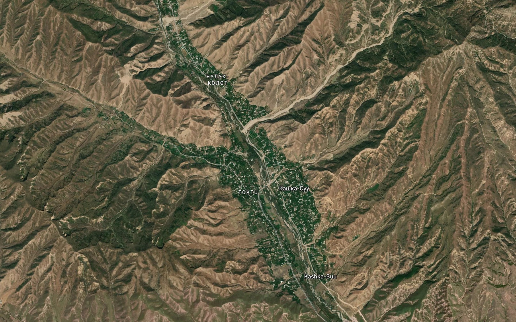Satellite map of the Tostu