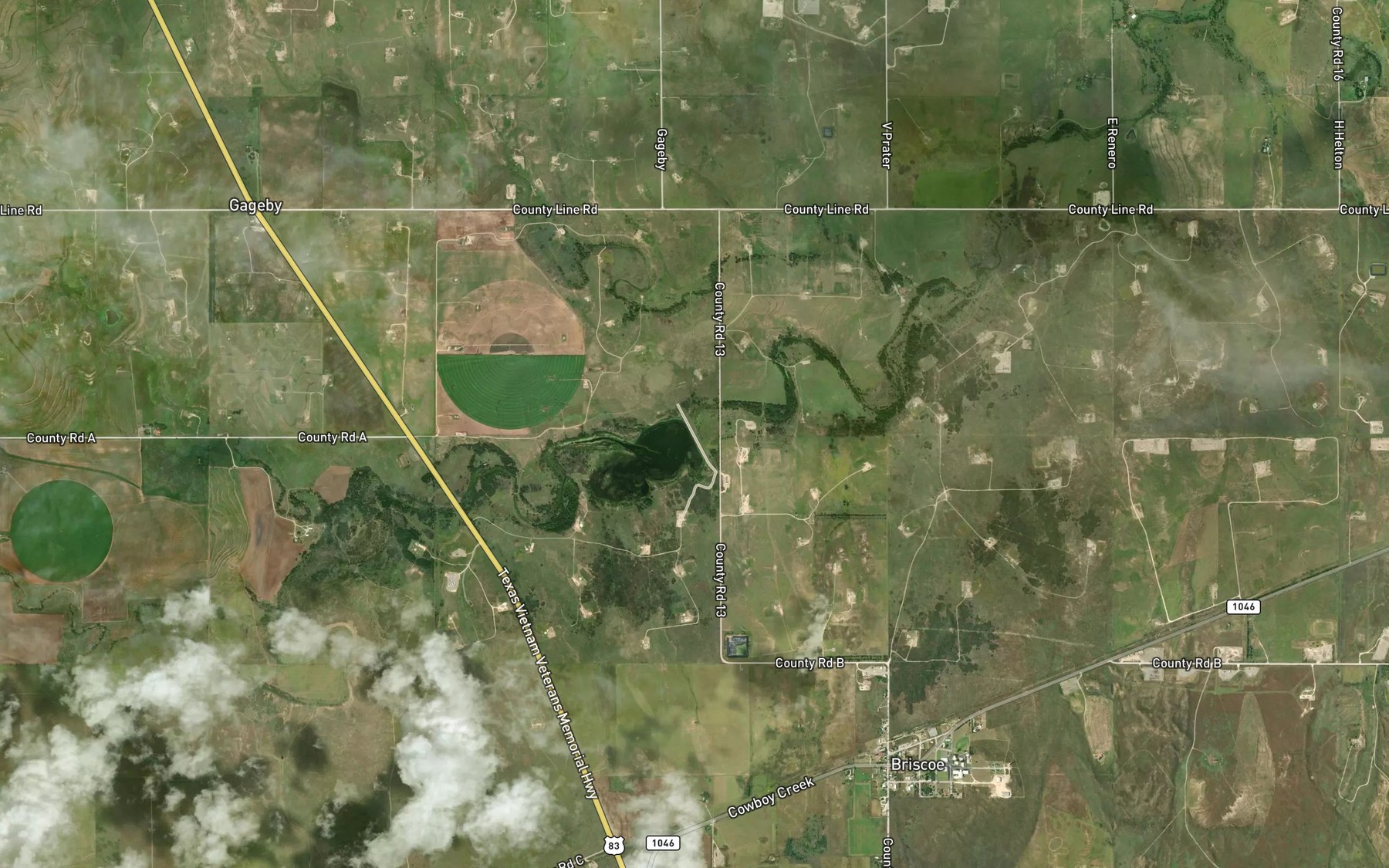 Satellite map of the Soil Conservation Service Site 21 Reservoir