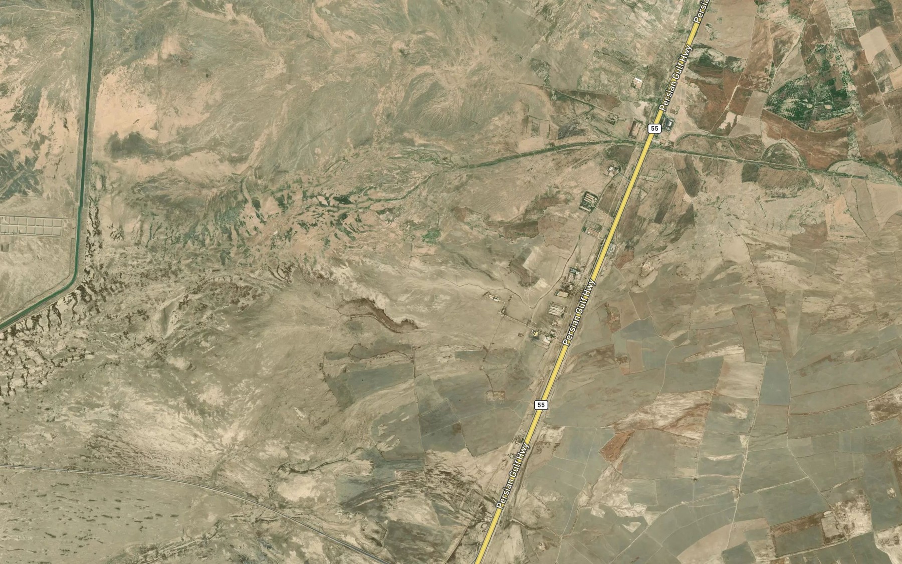 Satellite map of the Rudkhaneh-ye Sur