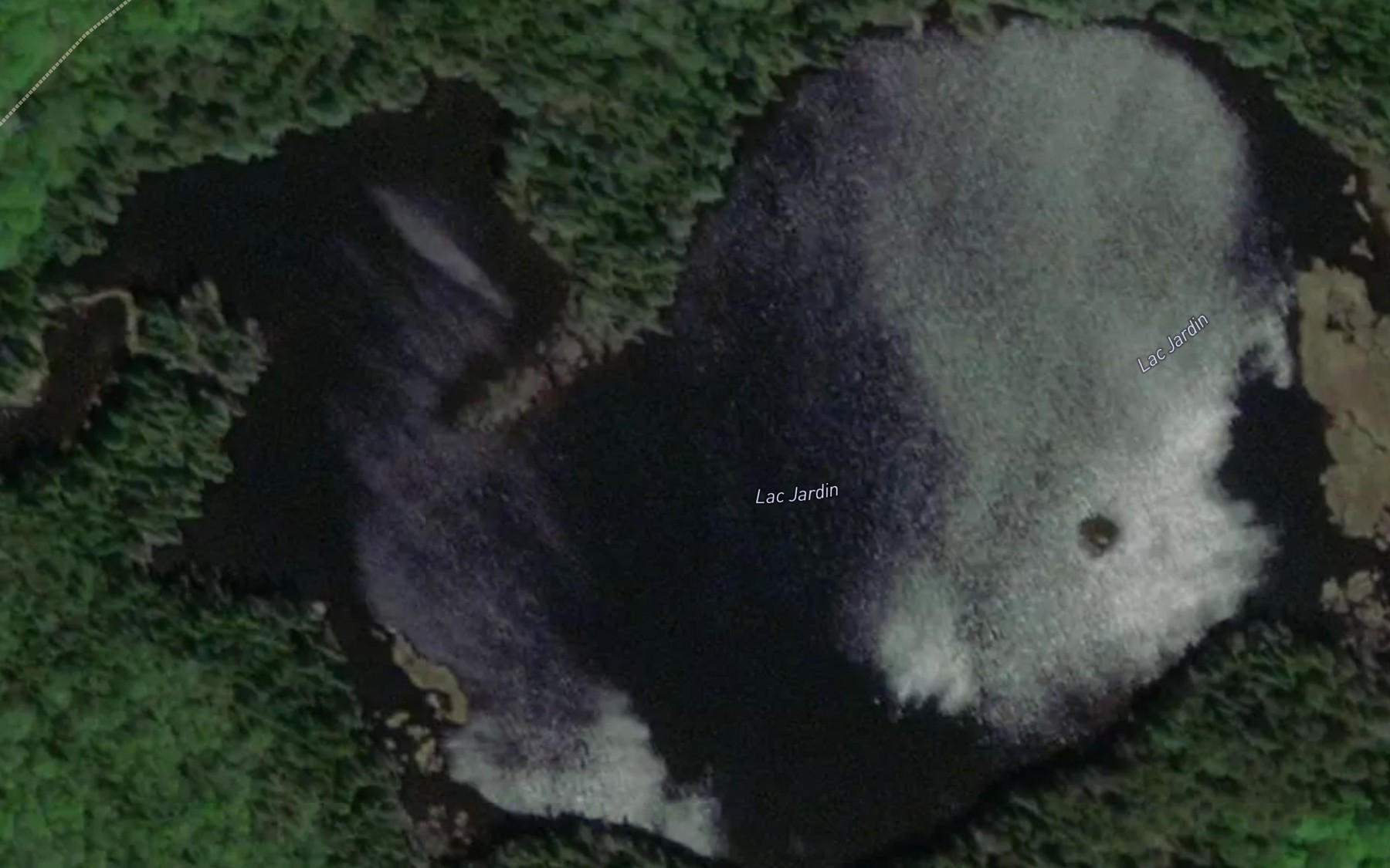 Satellite map of the Lac Jardin