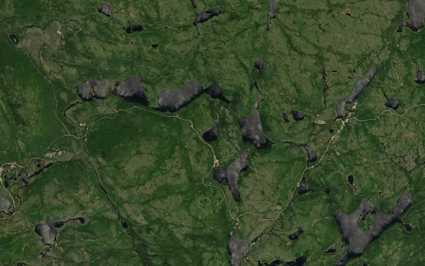 Satellite map of the Lac Poire