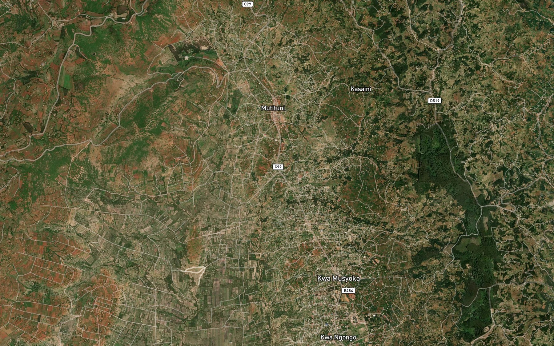 Satellite map of the Kyanguli