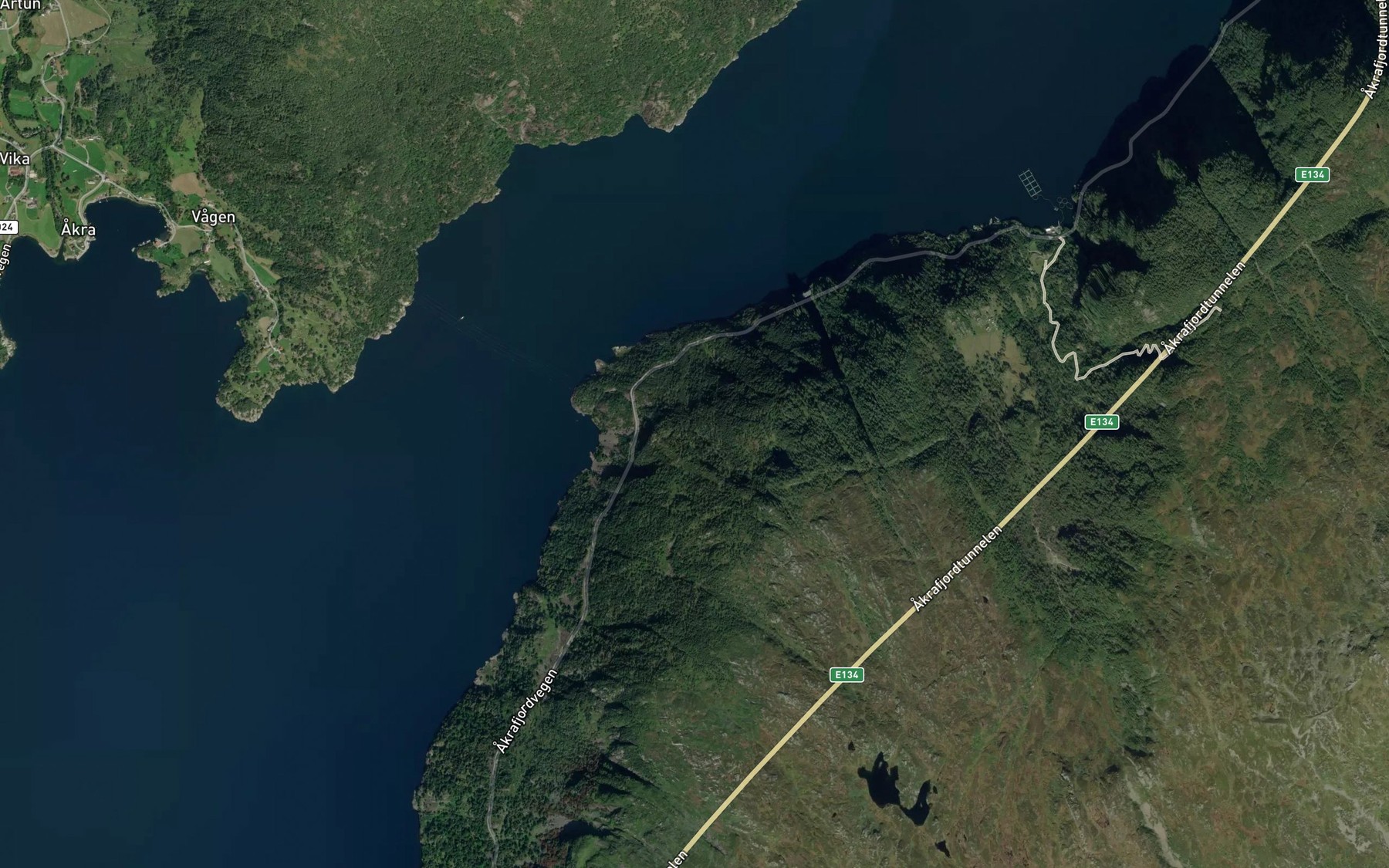 Satellite map of the Skiftesbekken