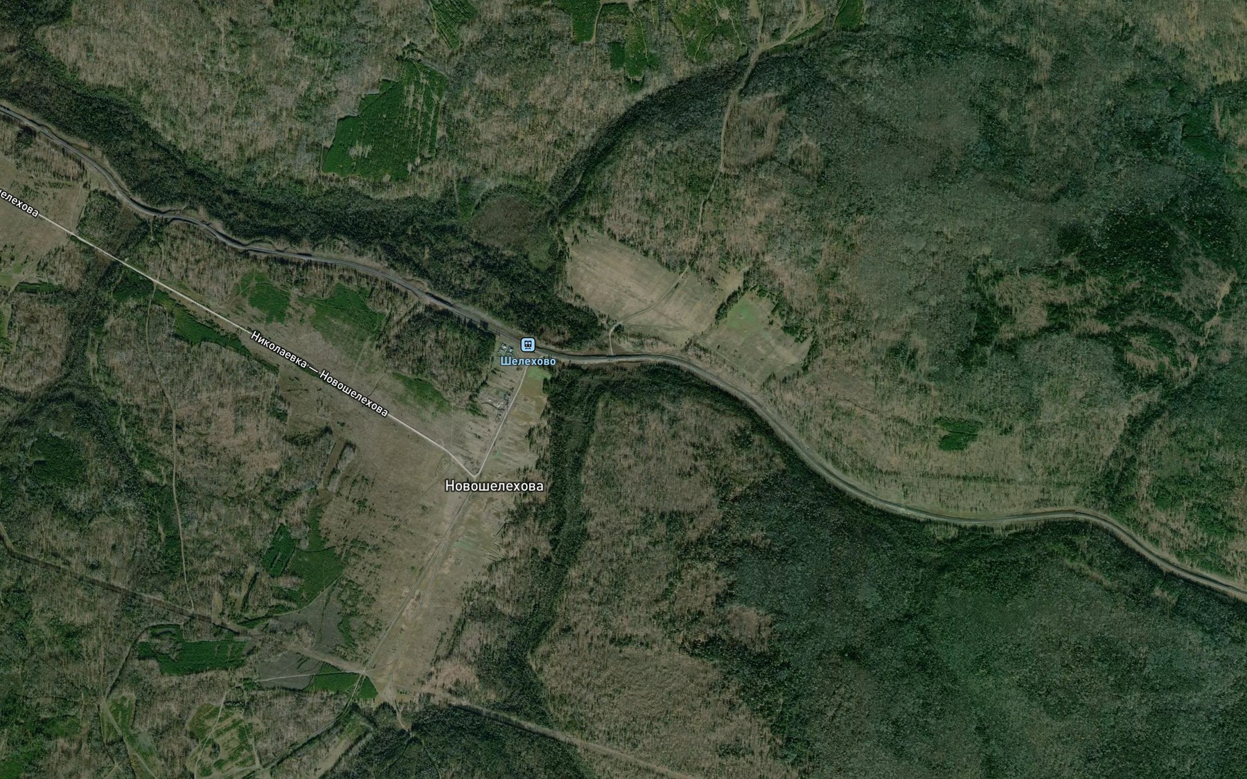 Satellite map of the Razgonka