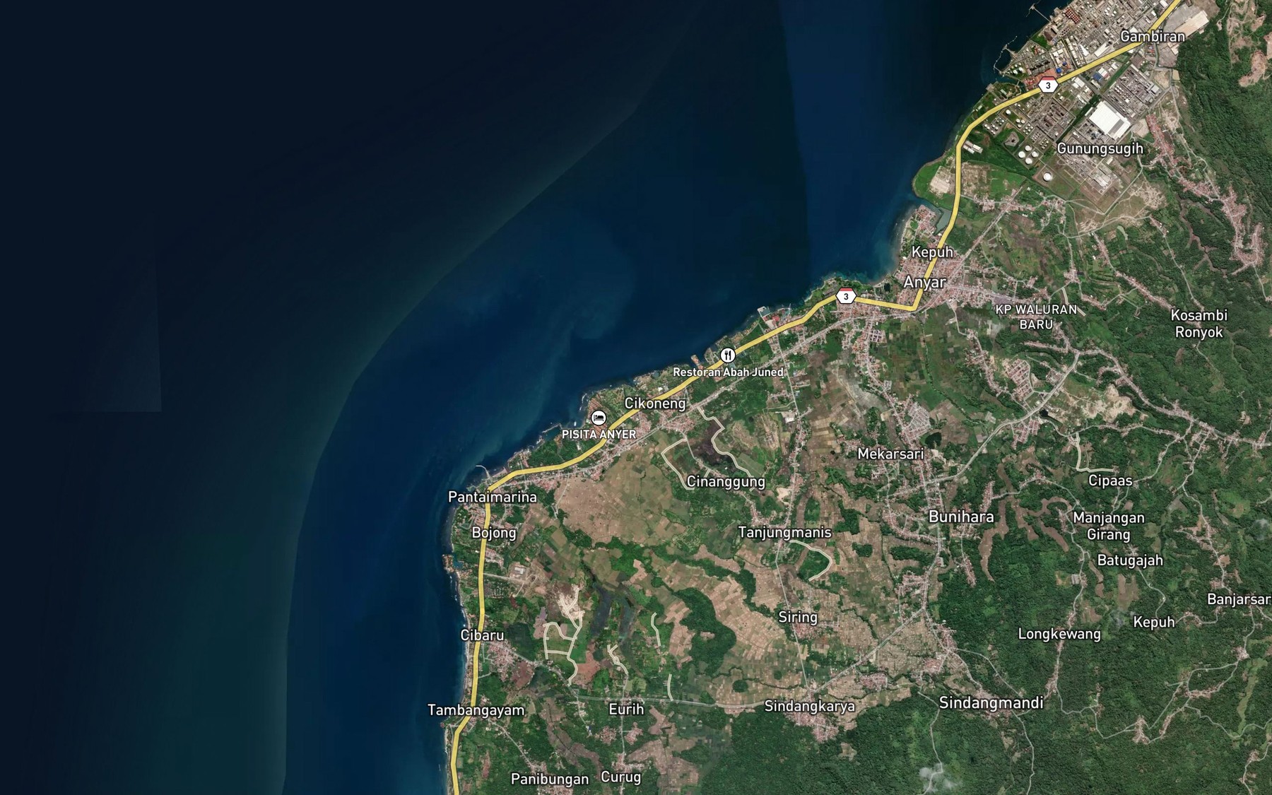 Satellite map of the Ci Selatuhur