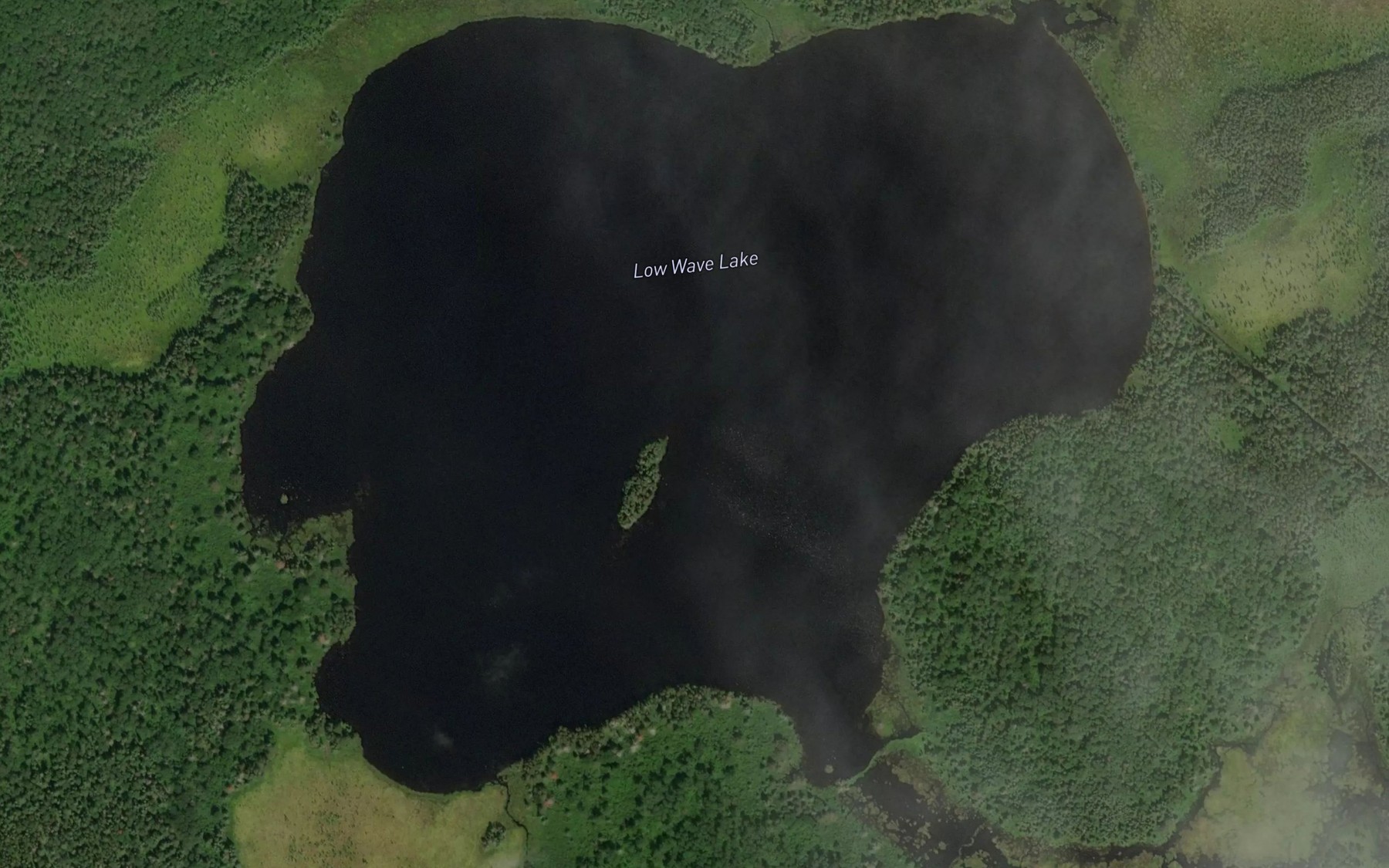 Satellite map of the Low Wave Lake