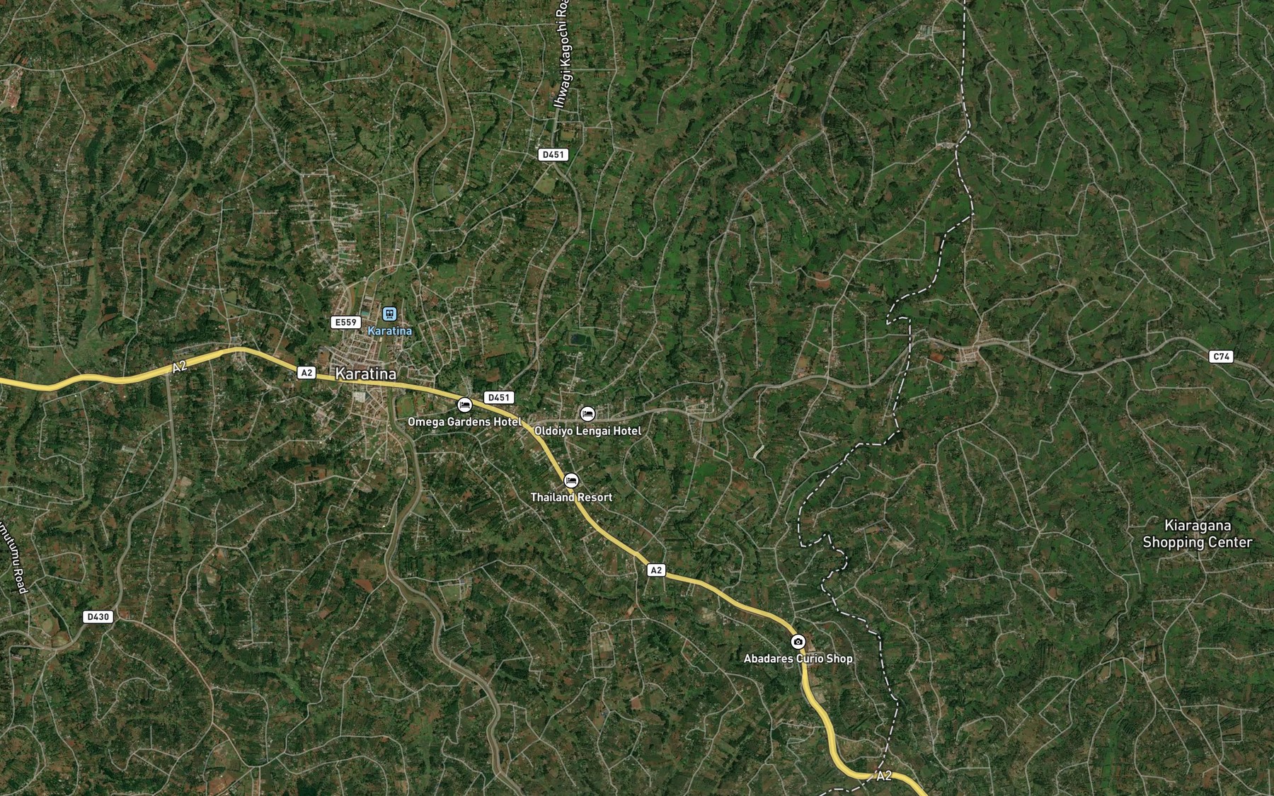 Satellite map of the Kururu