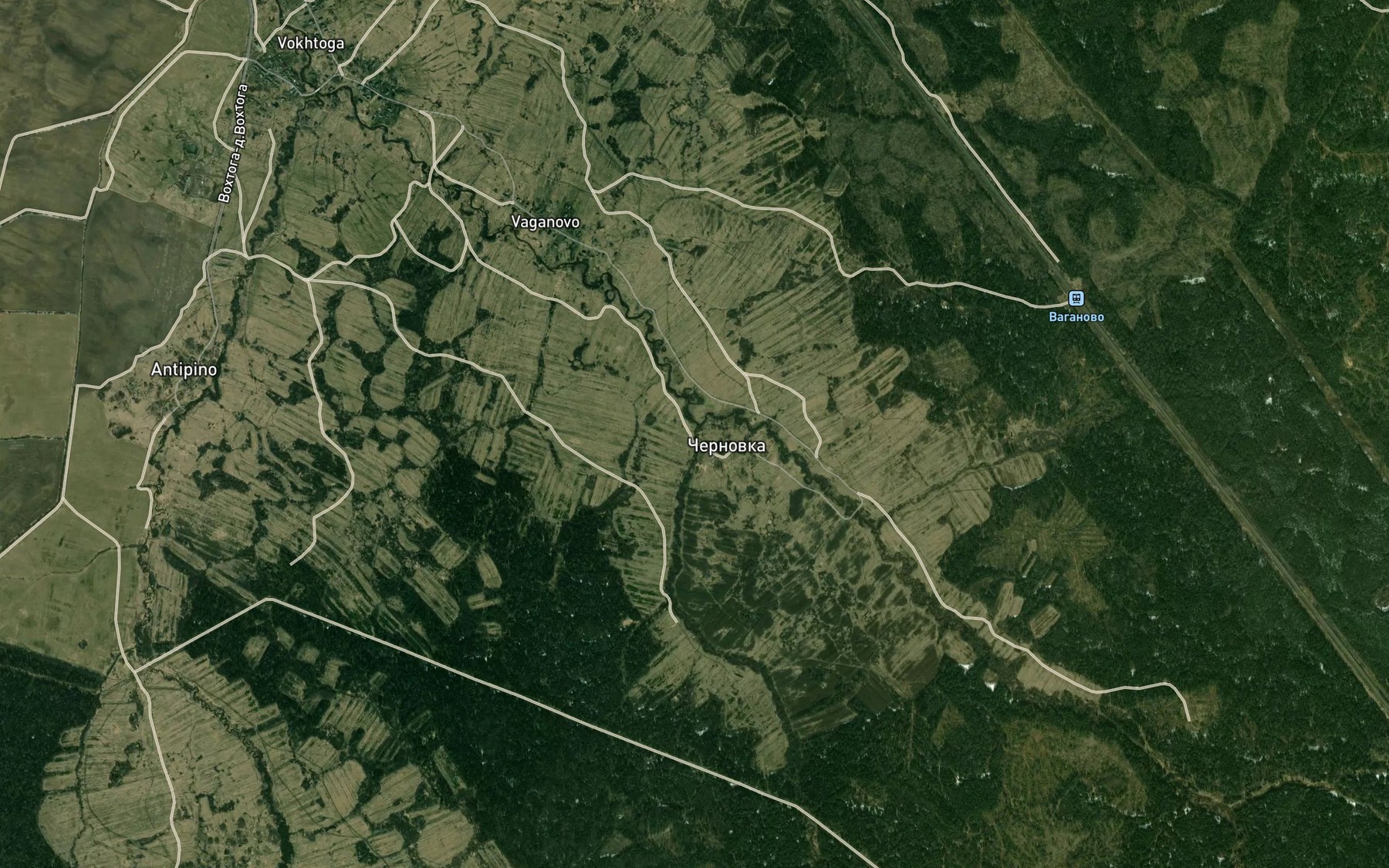 Satellite map of the Chernovka