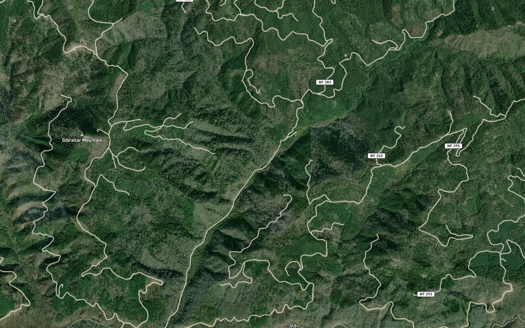 Satellite map of the Pernot Creek
