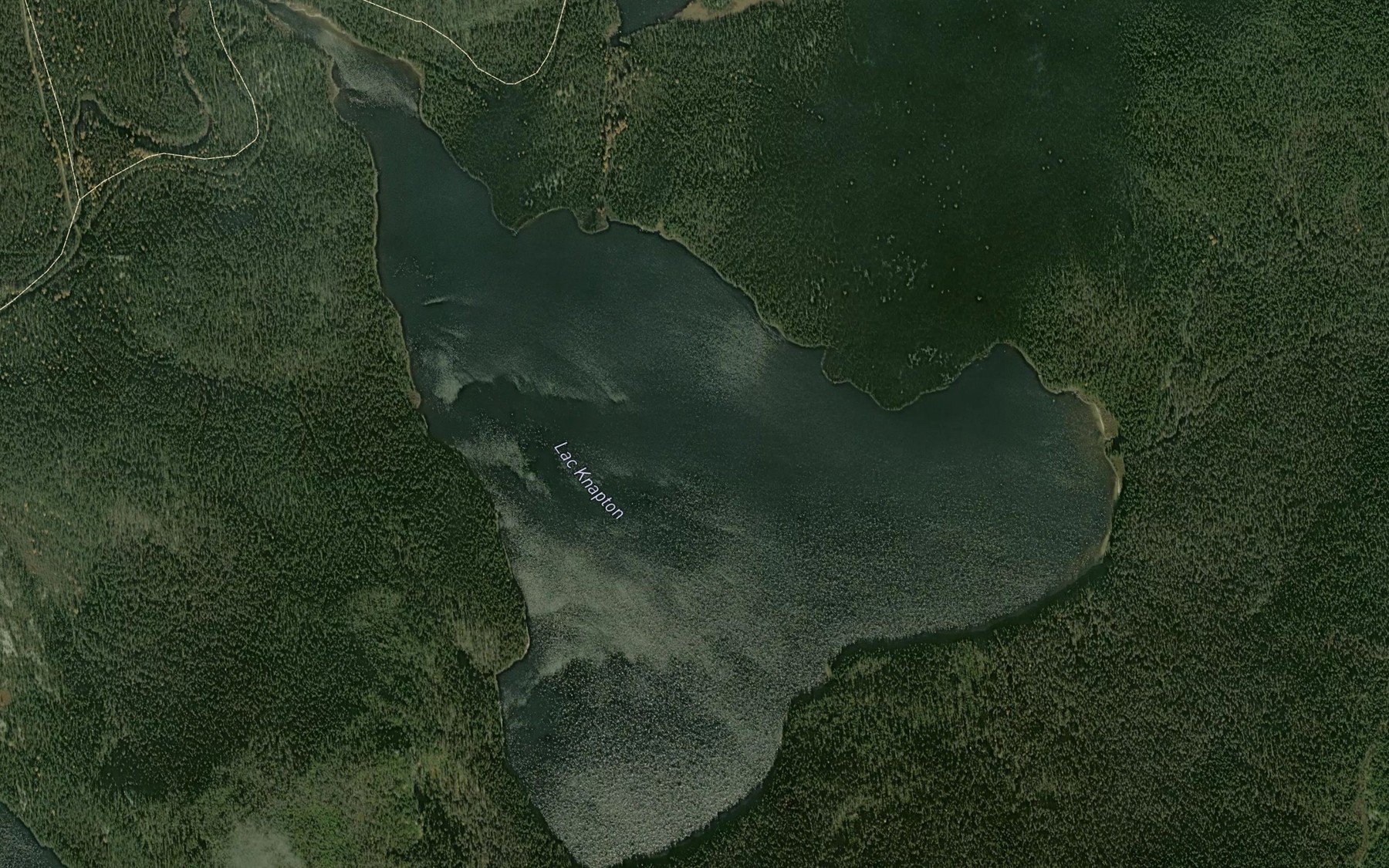 Satellite map of the Lac Knapton