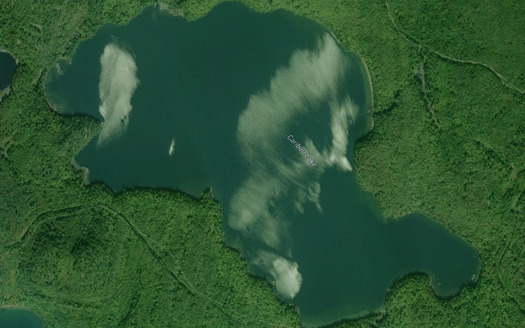 Satellite map of the Caribou Lake