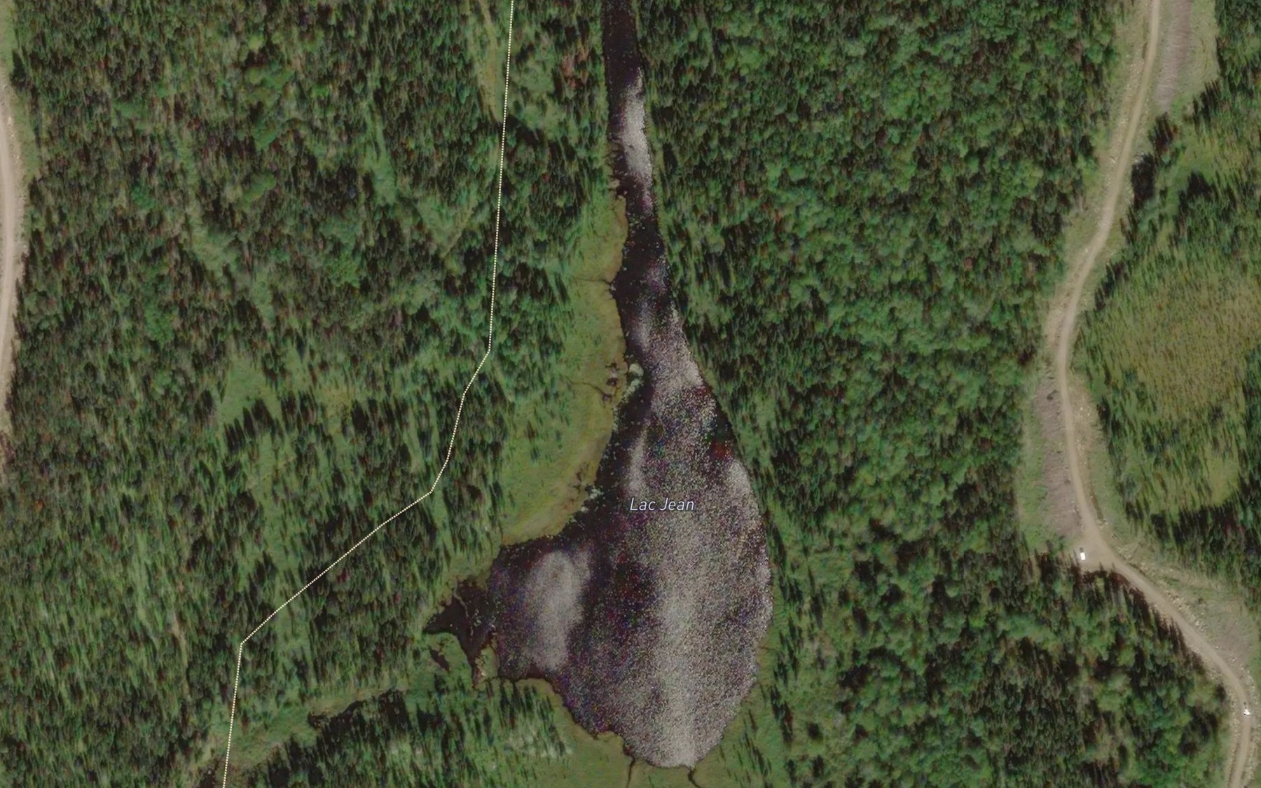 Satellite map of the Lac Jean