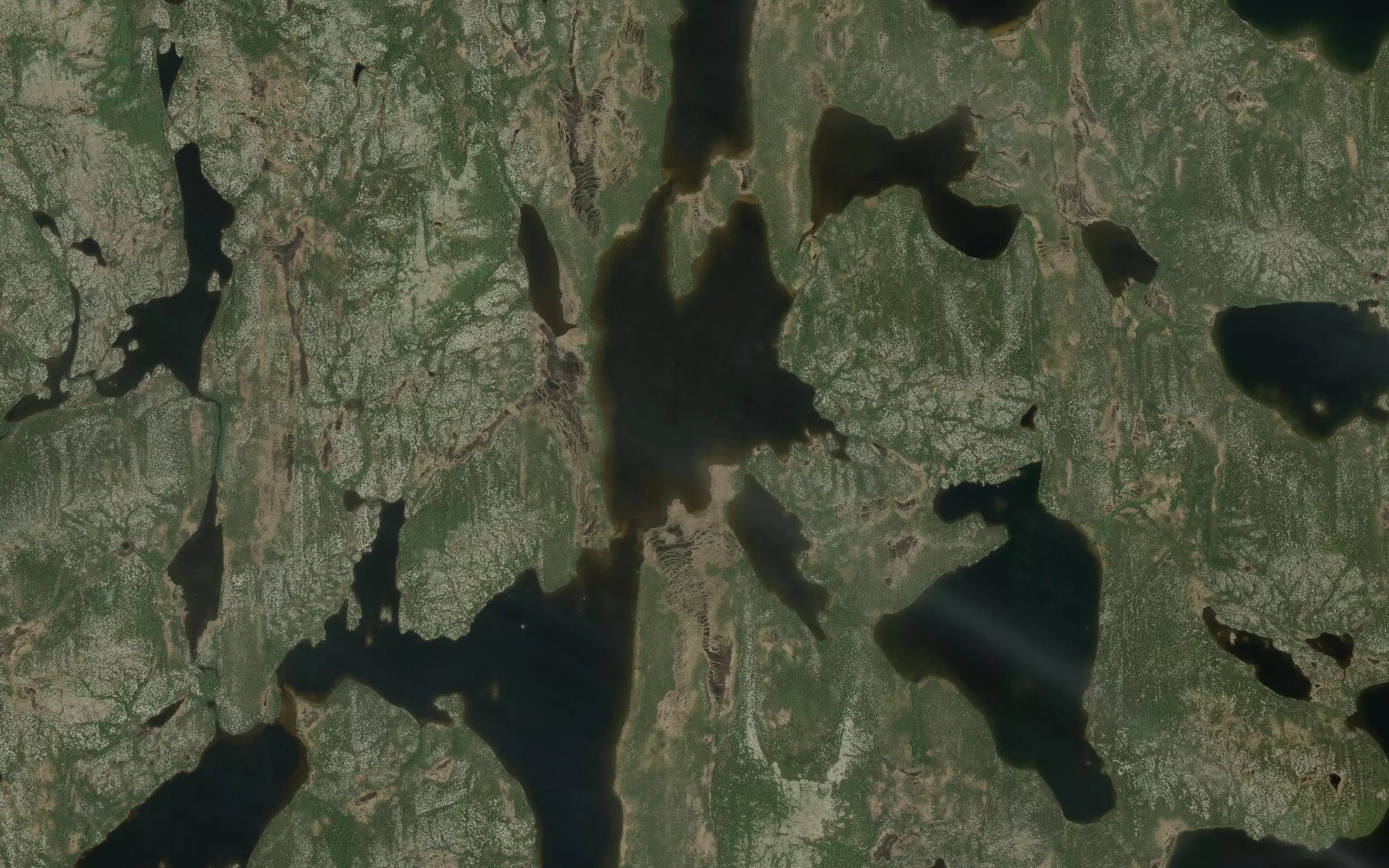 Satellite map of the Lac Lasservolle