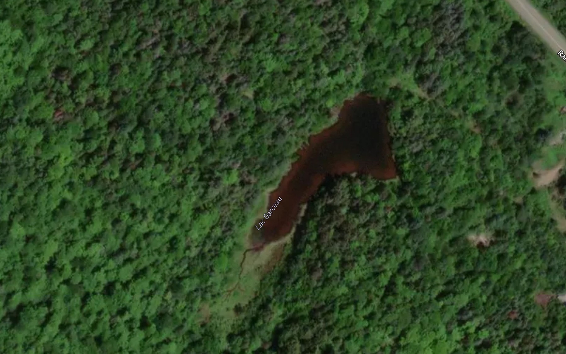 Satellite map of the Lac Garceau