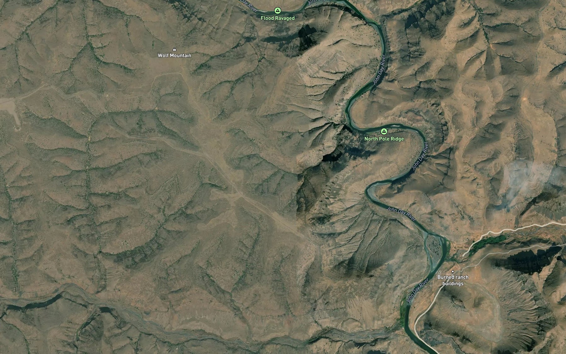 Satellite map of the Norton Spring