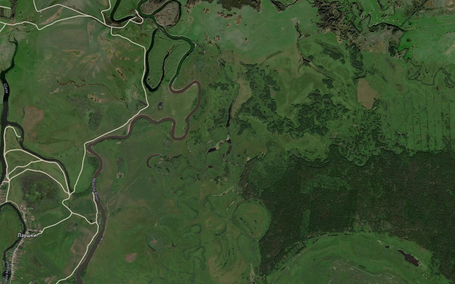 Satellite map of the Ozero Kamysh