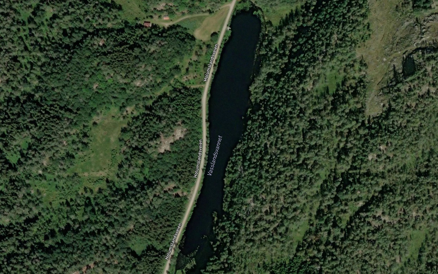 Satellite map of the Vasslandsvannet