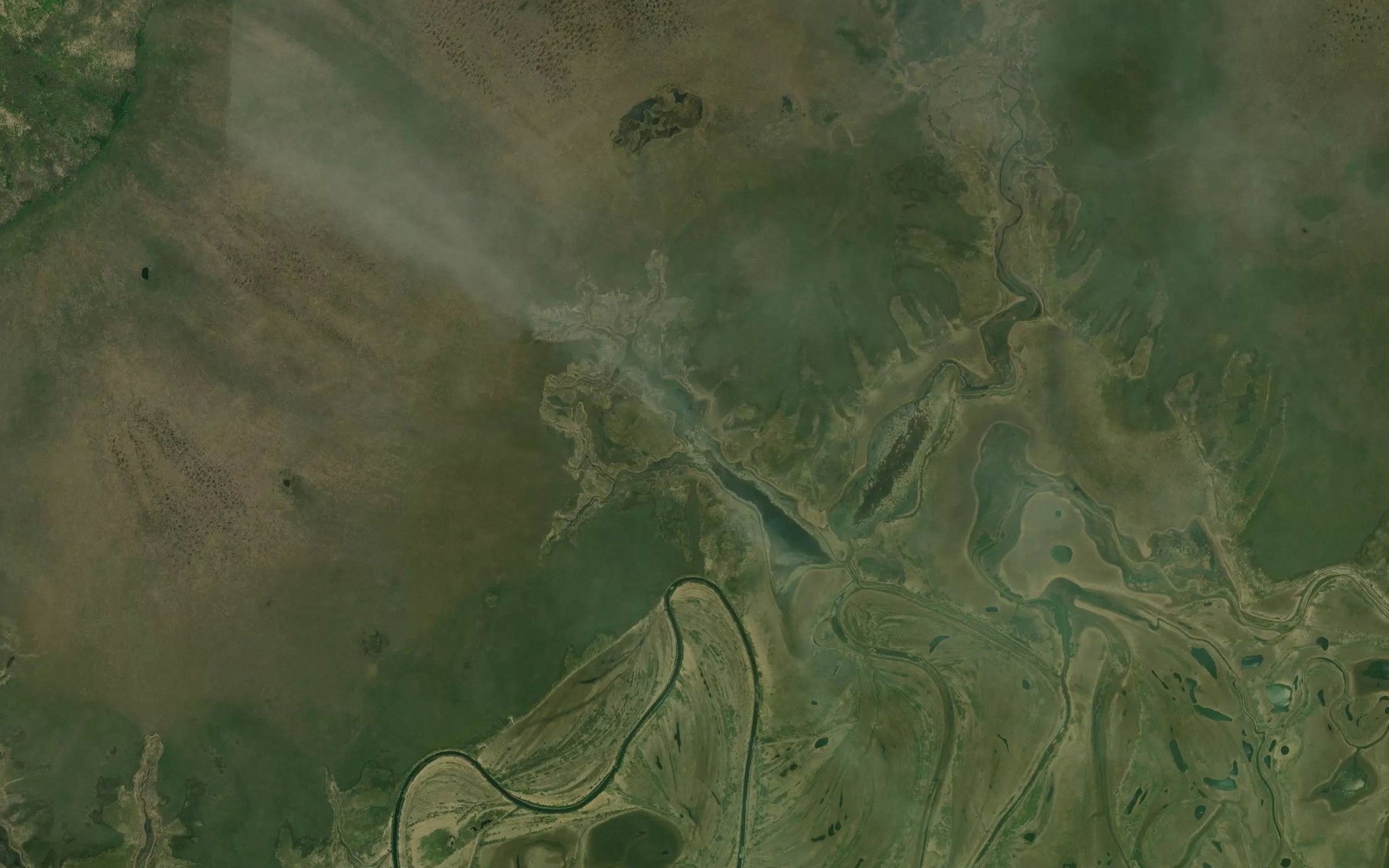 Satellite map of the Zaliv Malyy Uzkiy
