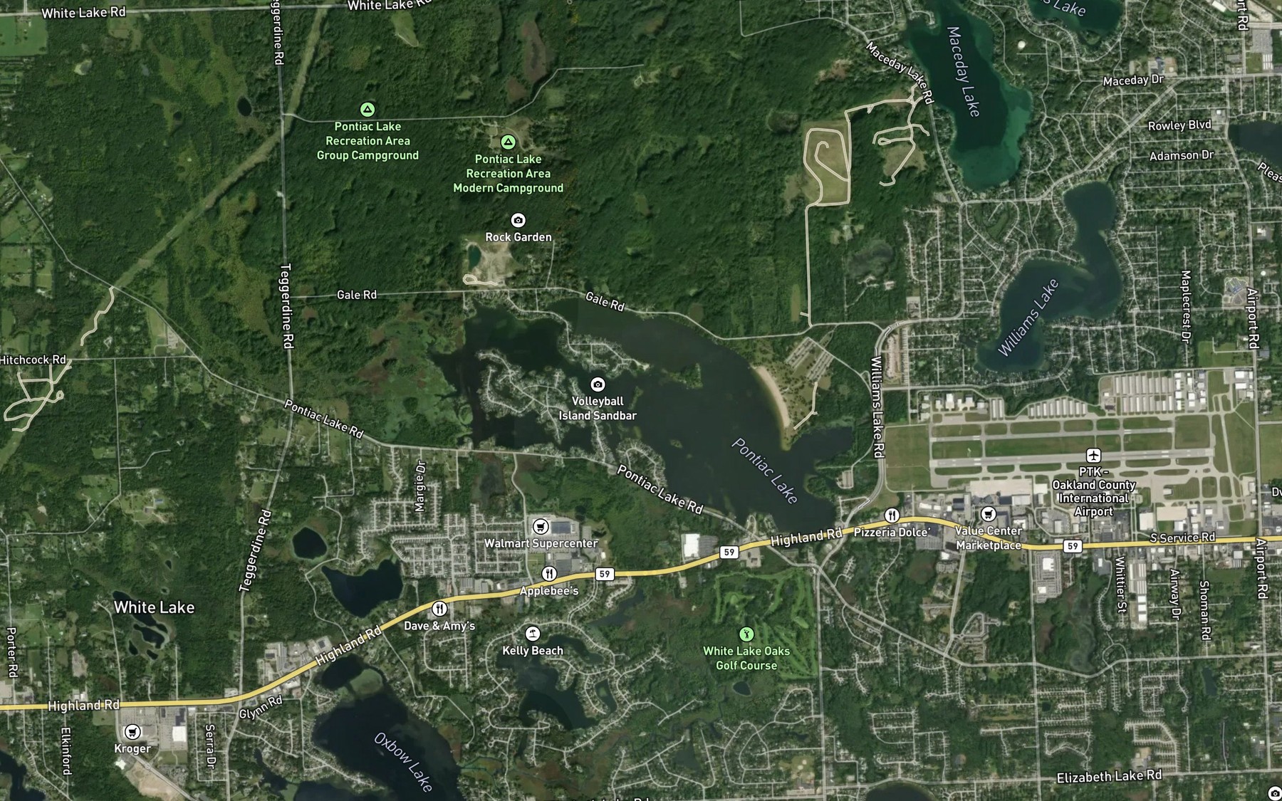 Satellite map of the Spot 6