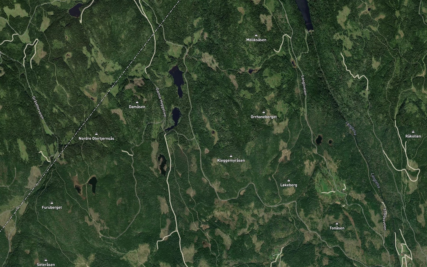 Satellite map of the Andtjern