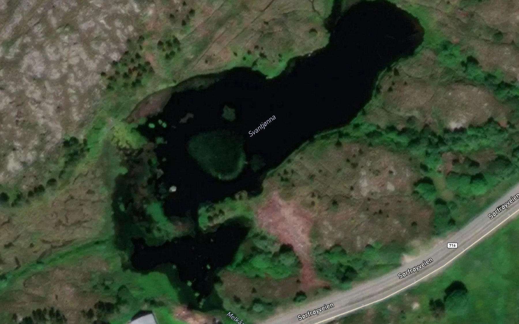 Satellite map of the Svantjorna