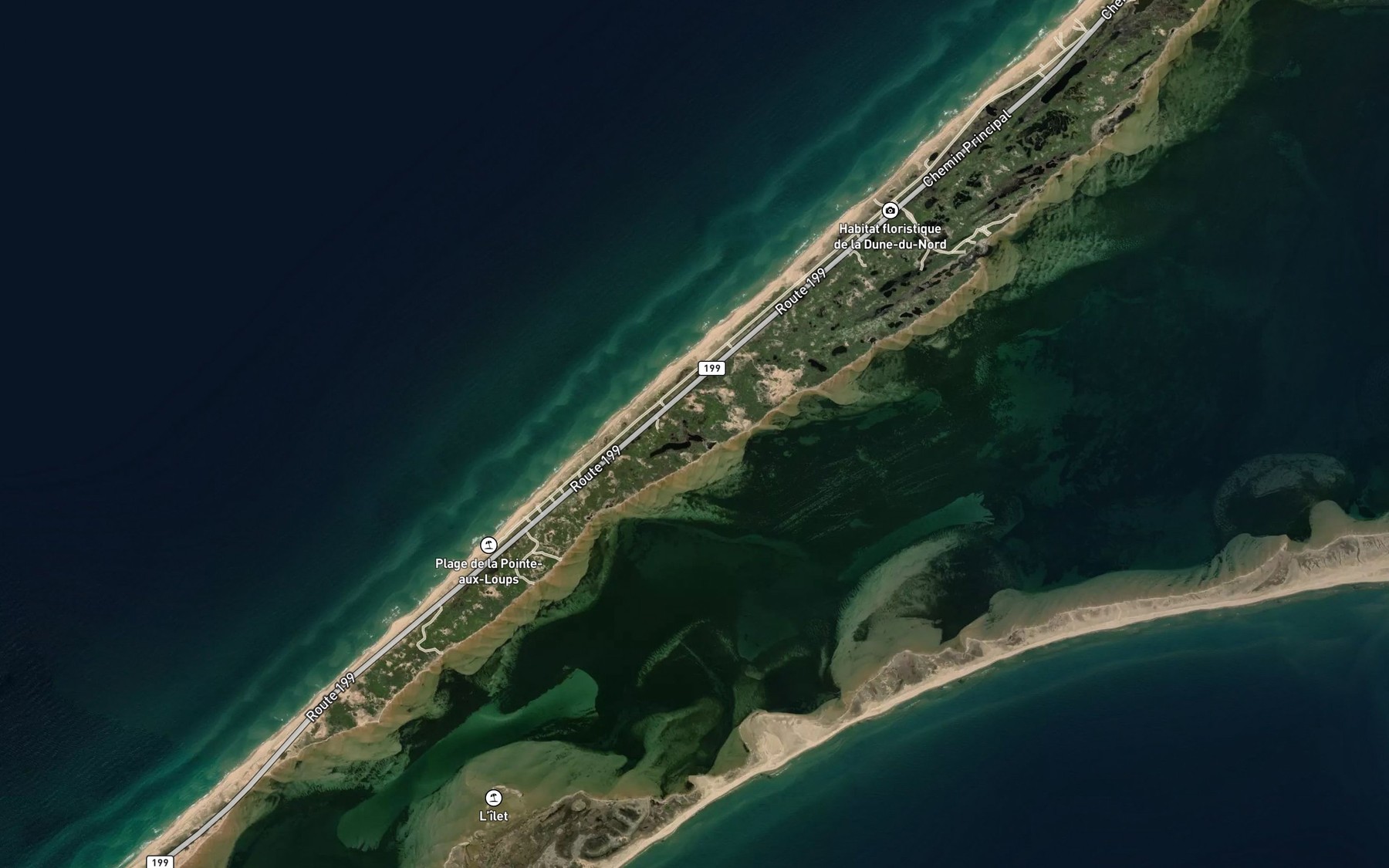 Satellite map of the Mare a Joual