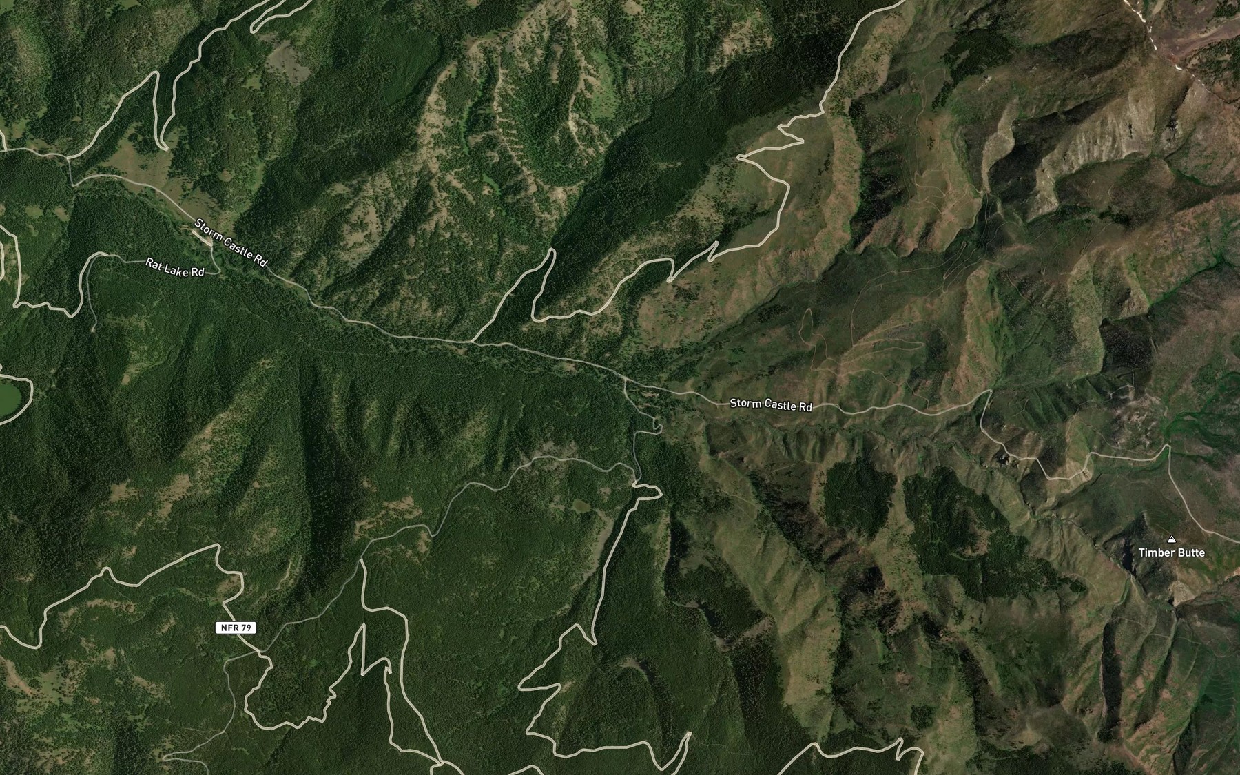 Satellite map of the French Creek