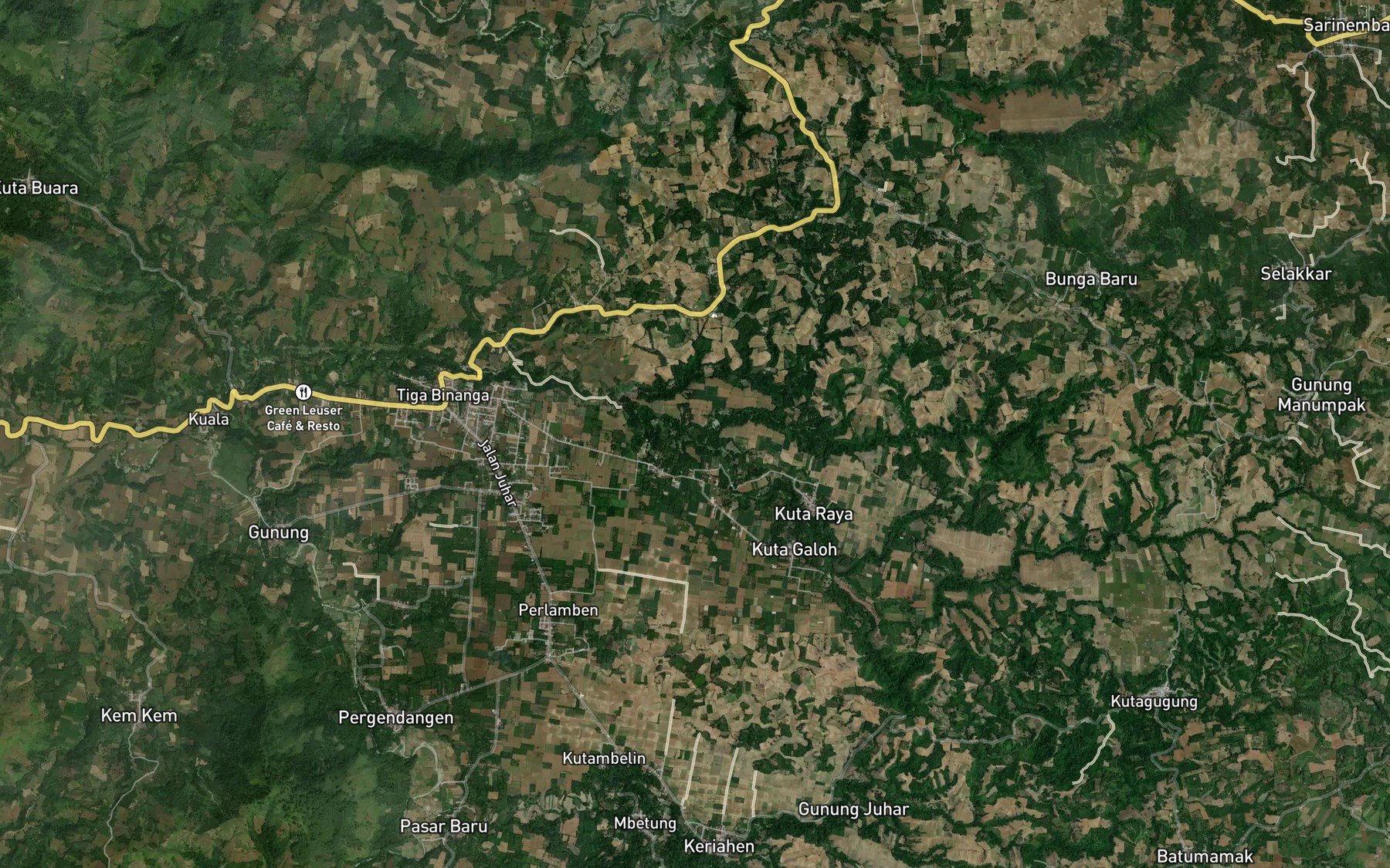 Satellite map of the Lau Kitatapes