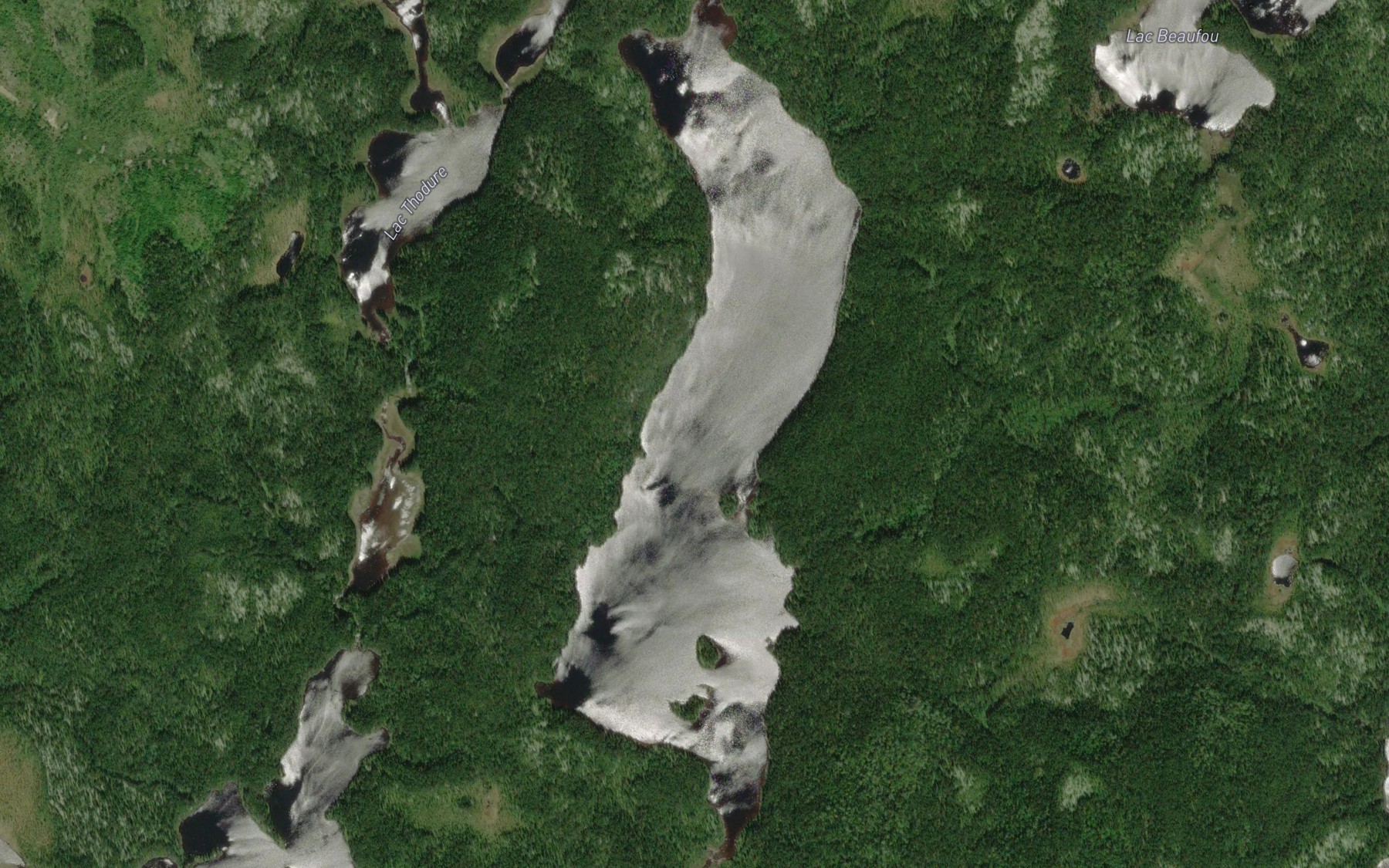 Satellite map of the Lac du Meteore