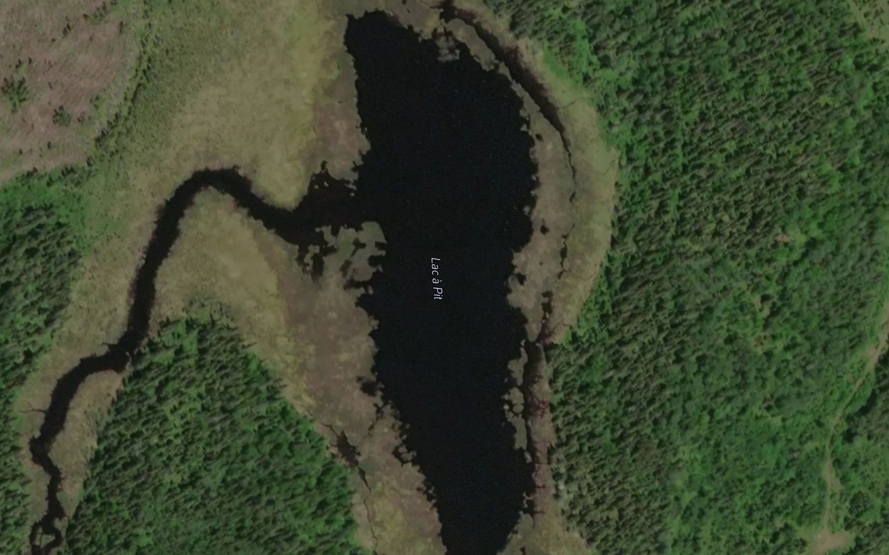 Satellite map of the Lac Louis