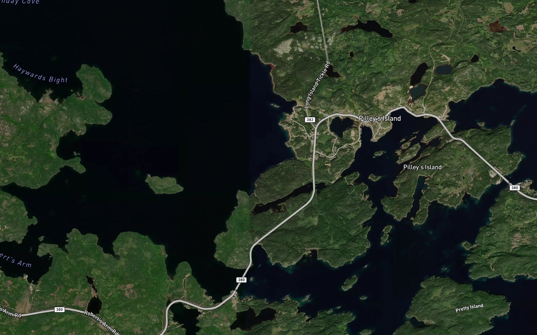 Satellite map of the Loadabats Pond