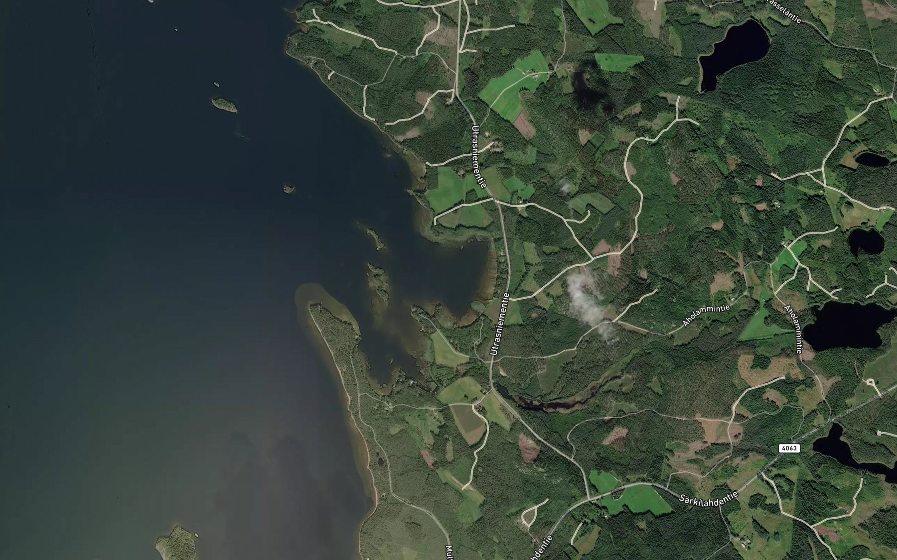 Satellite map of the Laajalahti