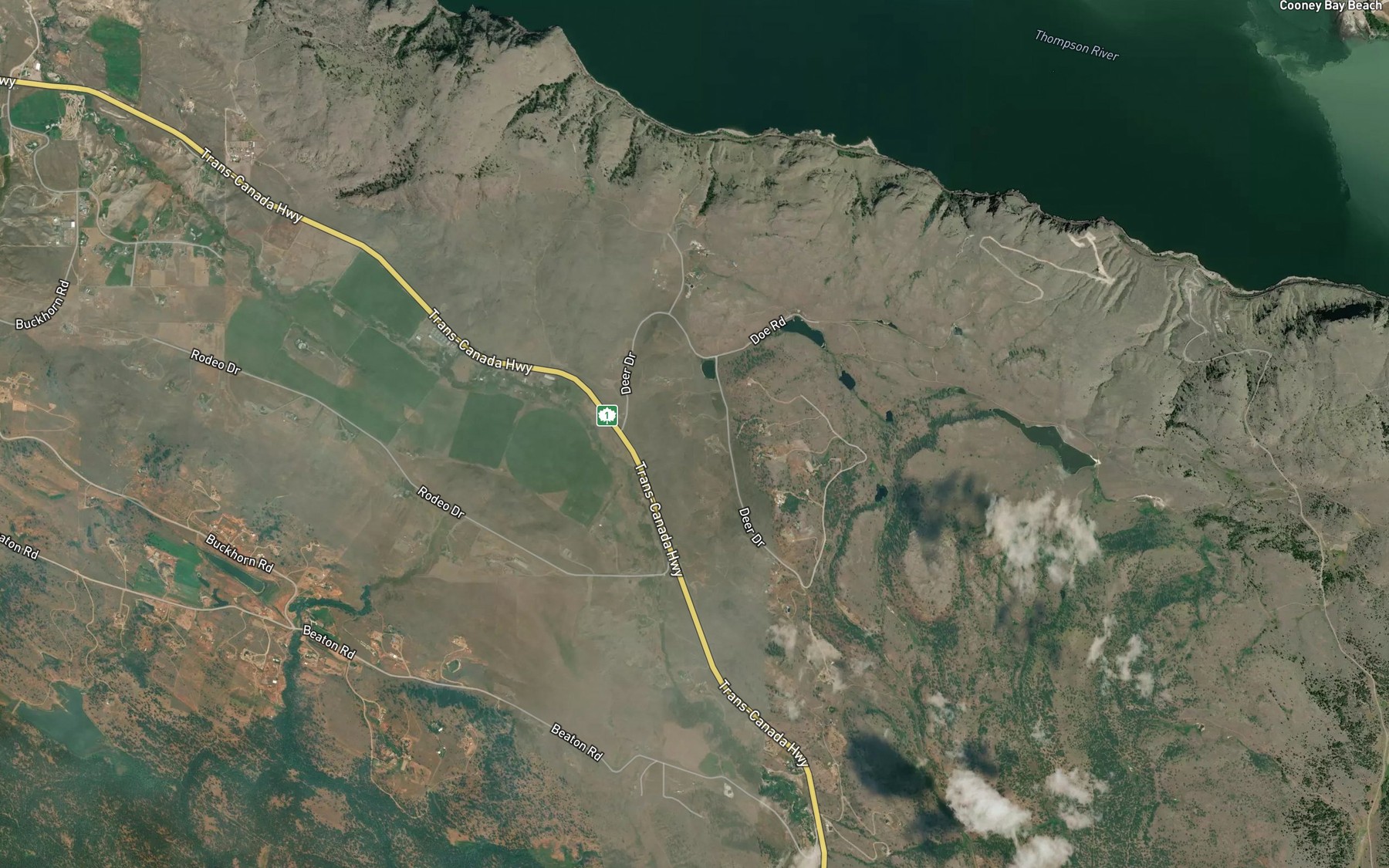 Satellite map of the Salsola Pond