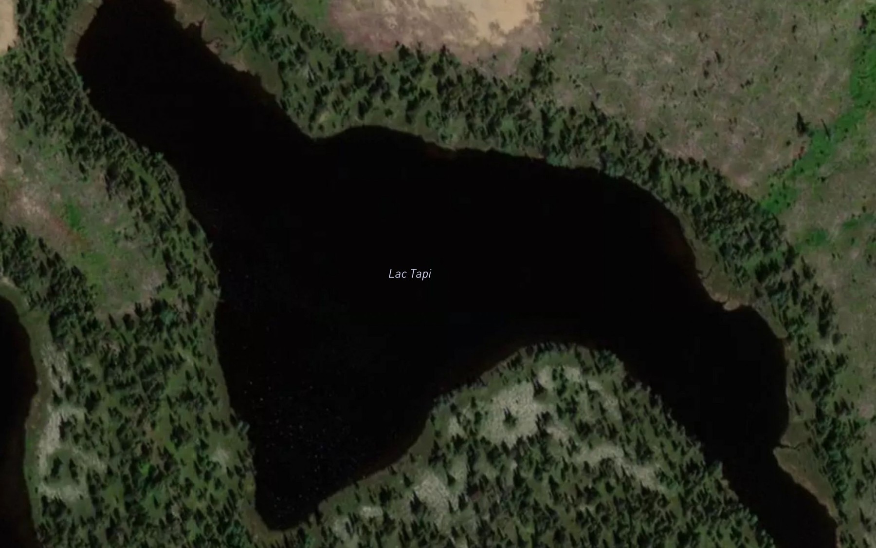 Satellite map of the Lac Tapi