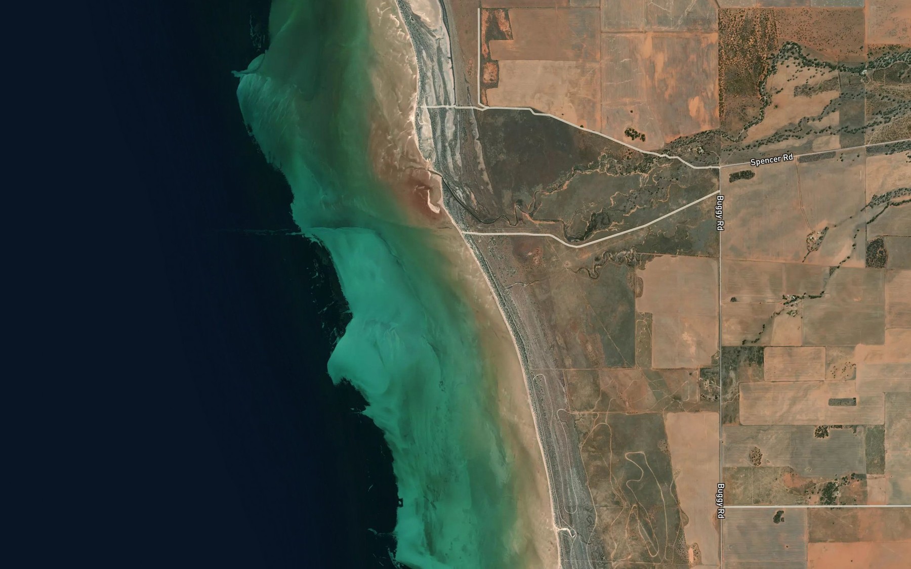Satellite map of the Mambray Creek