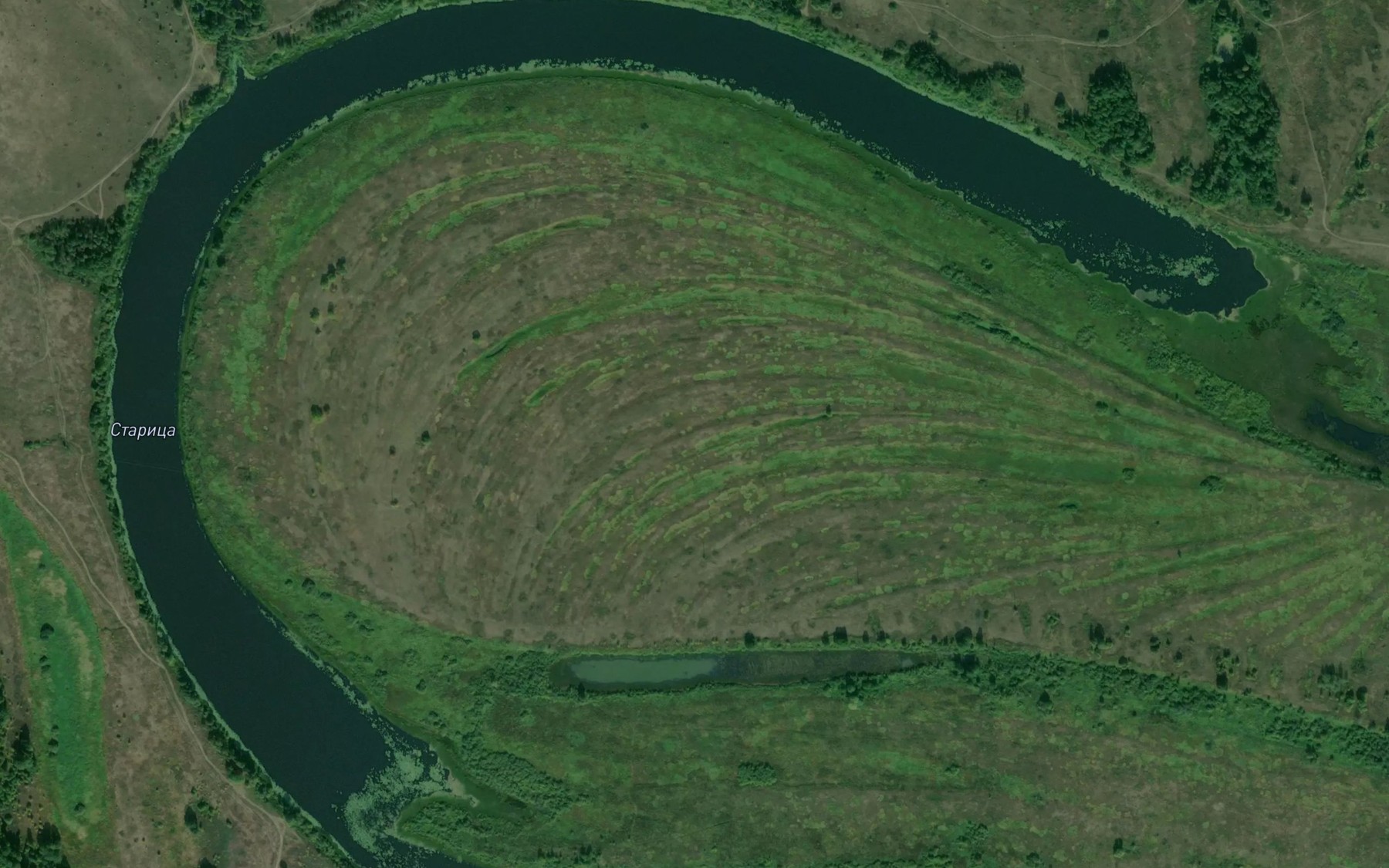 Satellite map of the Ozero Staritsa
