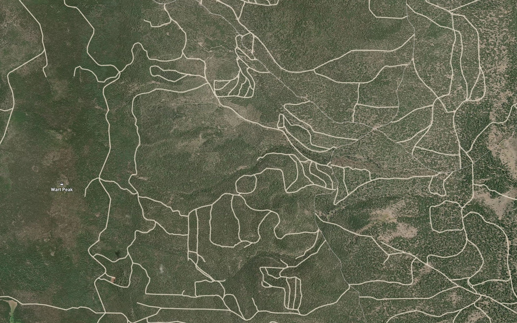 Satellite map of the Smoke Creek Spring