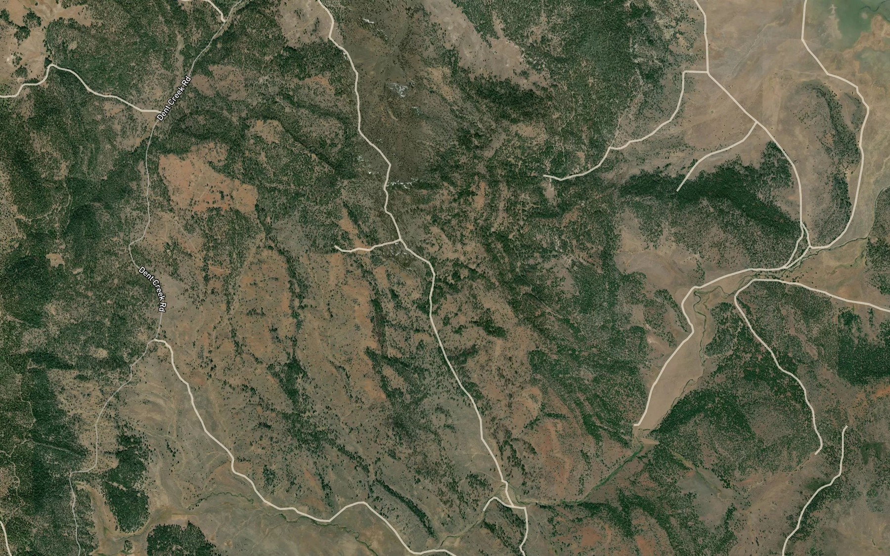 Satellite map of the Upset Spring