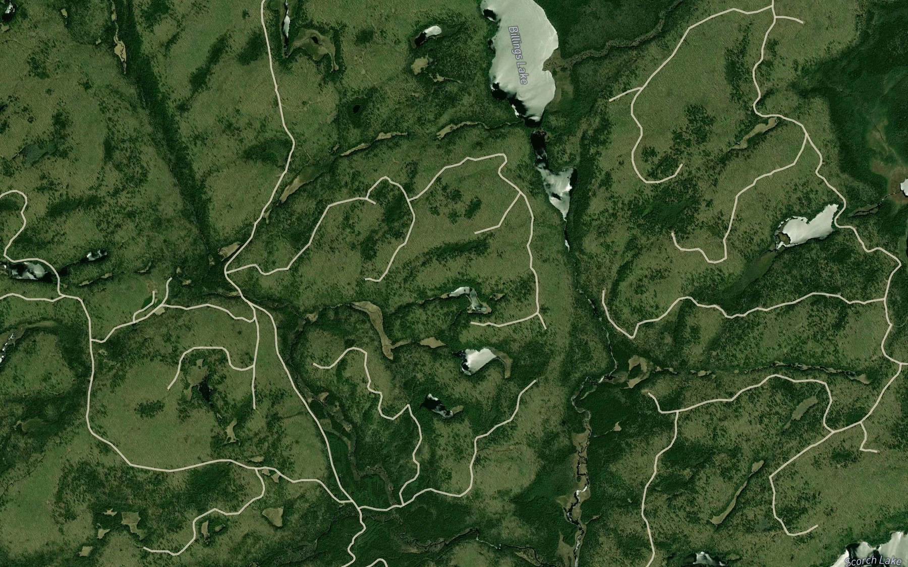 Satellite map of the Little Marquardt Pond