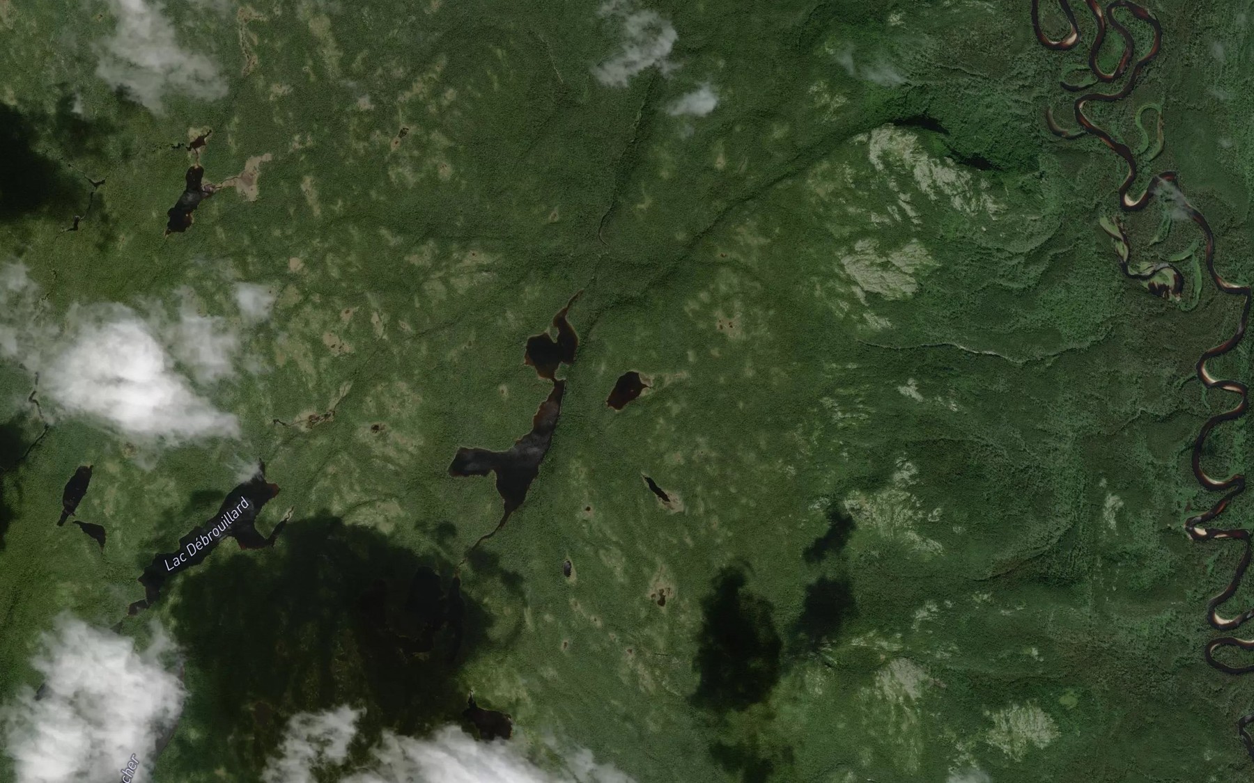 Satellite map of the Lac Marchat