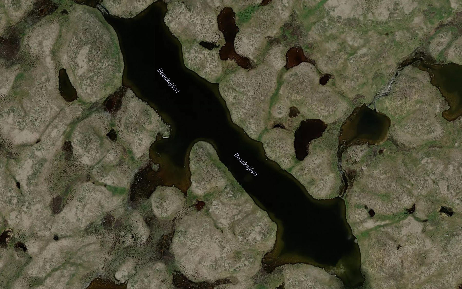 Satellite map of the Baeskajavri